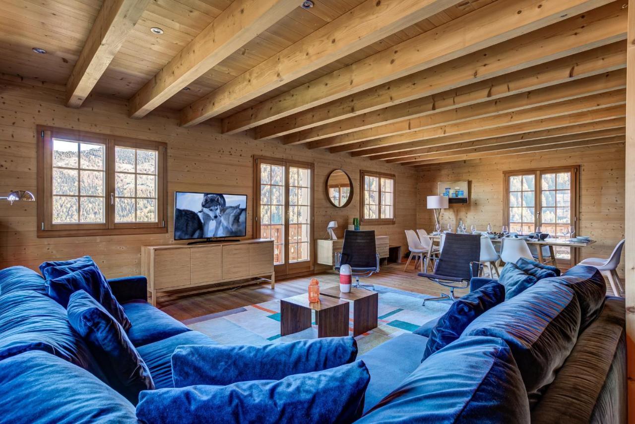 Chalet Le Chapeau La Tzoumaz Εξωτερικό φωτογραφία