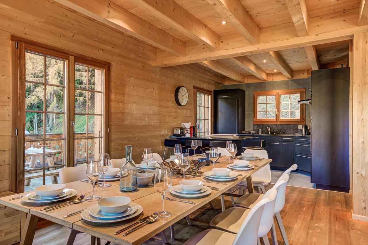 Chalet Le Chapeau La Tzoumaz Εξωτερικό φωτογραφία